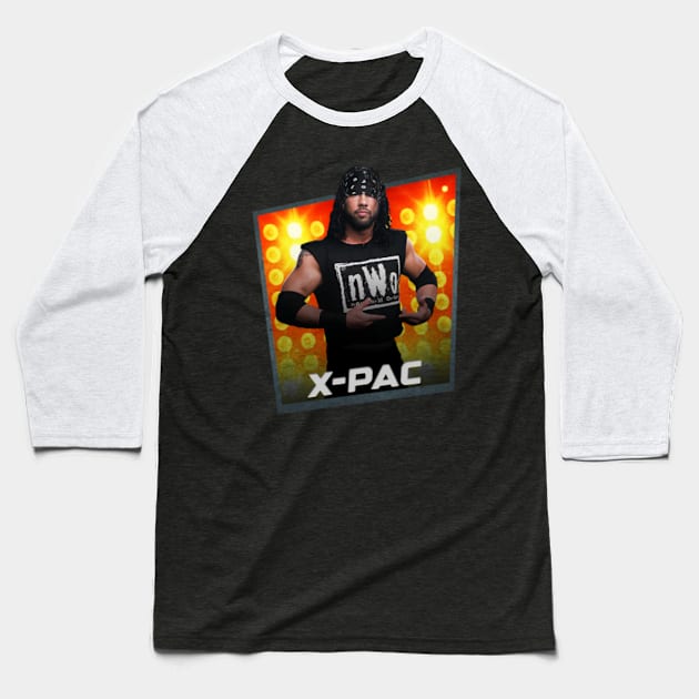 X-Pac/////Card Game Concept Design Baseball T-Shirt by NYOLONG.ART